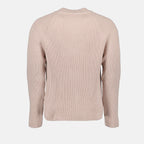 Maille Pull à étiquette Ami PARIS Rose Homme