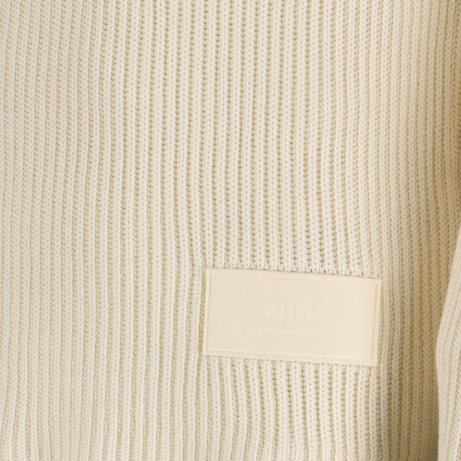 Maille Pull à étiquette Ami PARIS Beige Homme