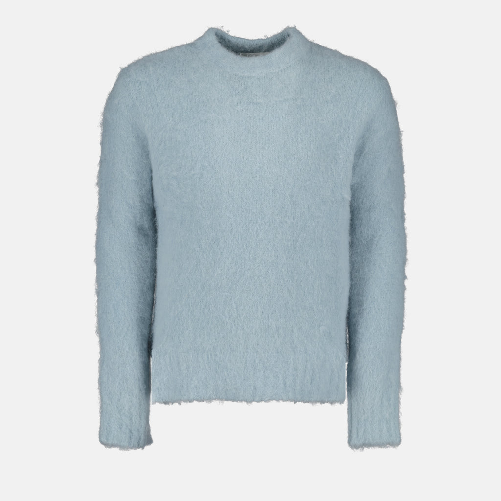 Maille Pull en alpaga Ami PARIS Bleu Homme