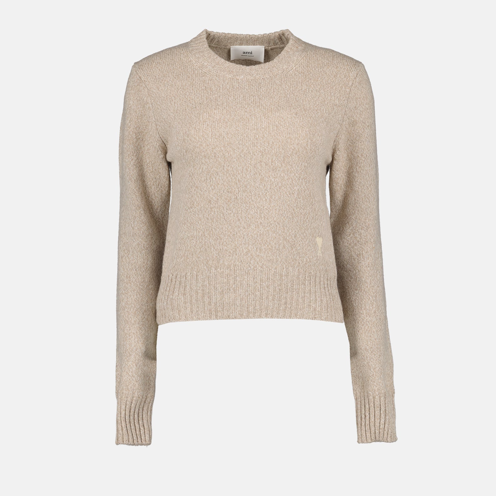 Maille Pull Ami de Coeur Ami PARIS Beige Femme