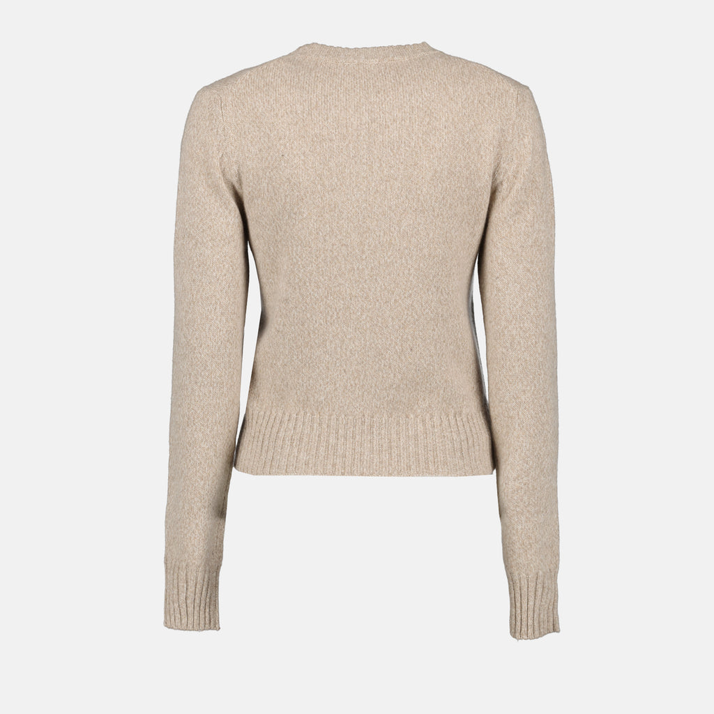 Maille Pull Ami de Coeur Ami PARIS Beige Femme