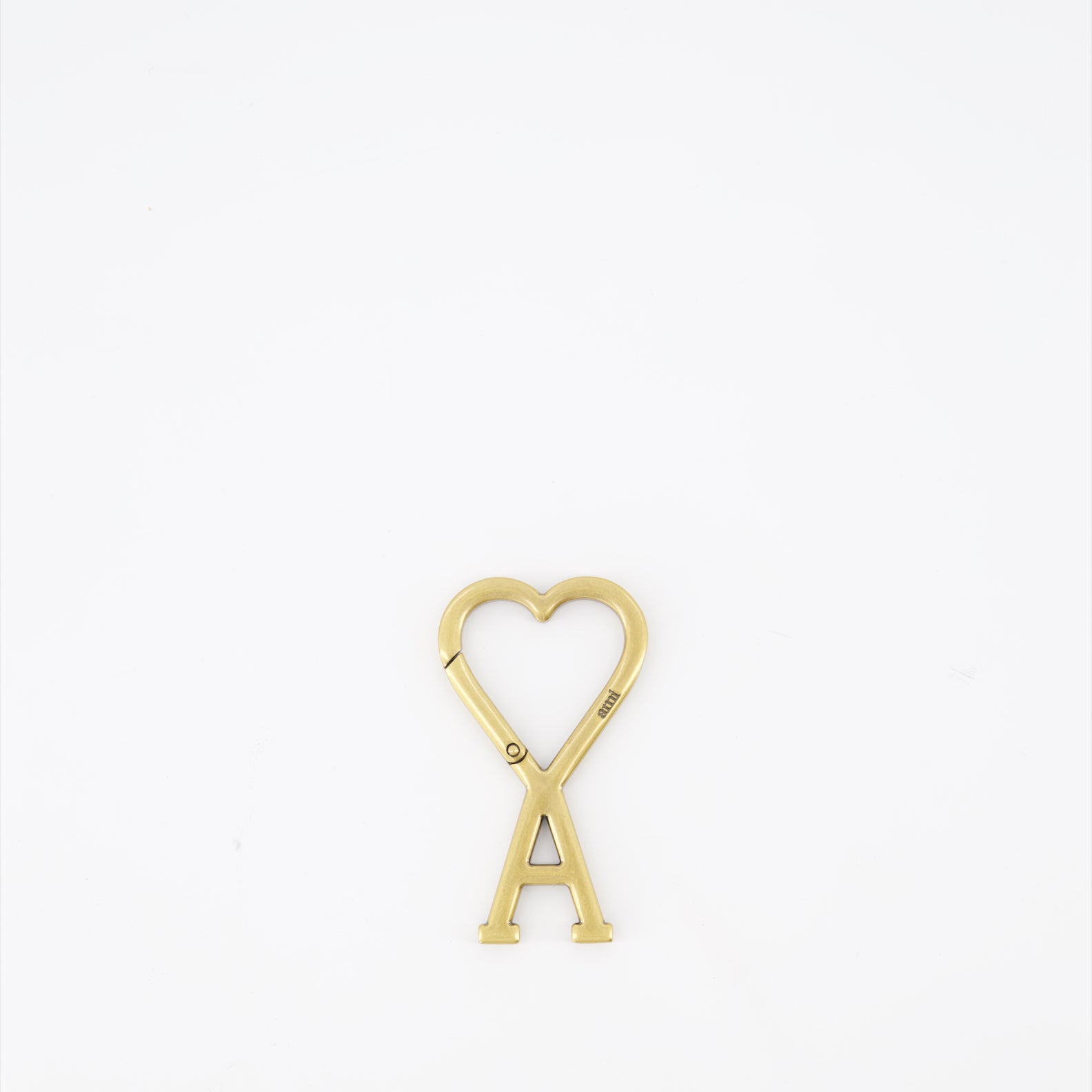 Lifestyle Carabiner key ring Ami PARIS Gold Unisex