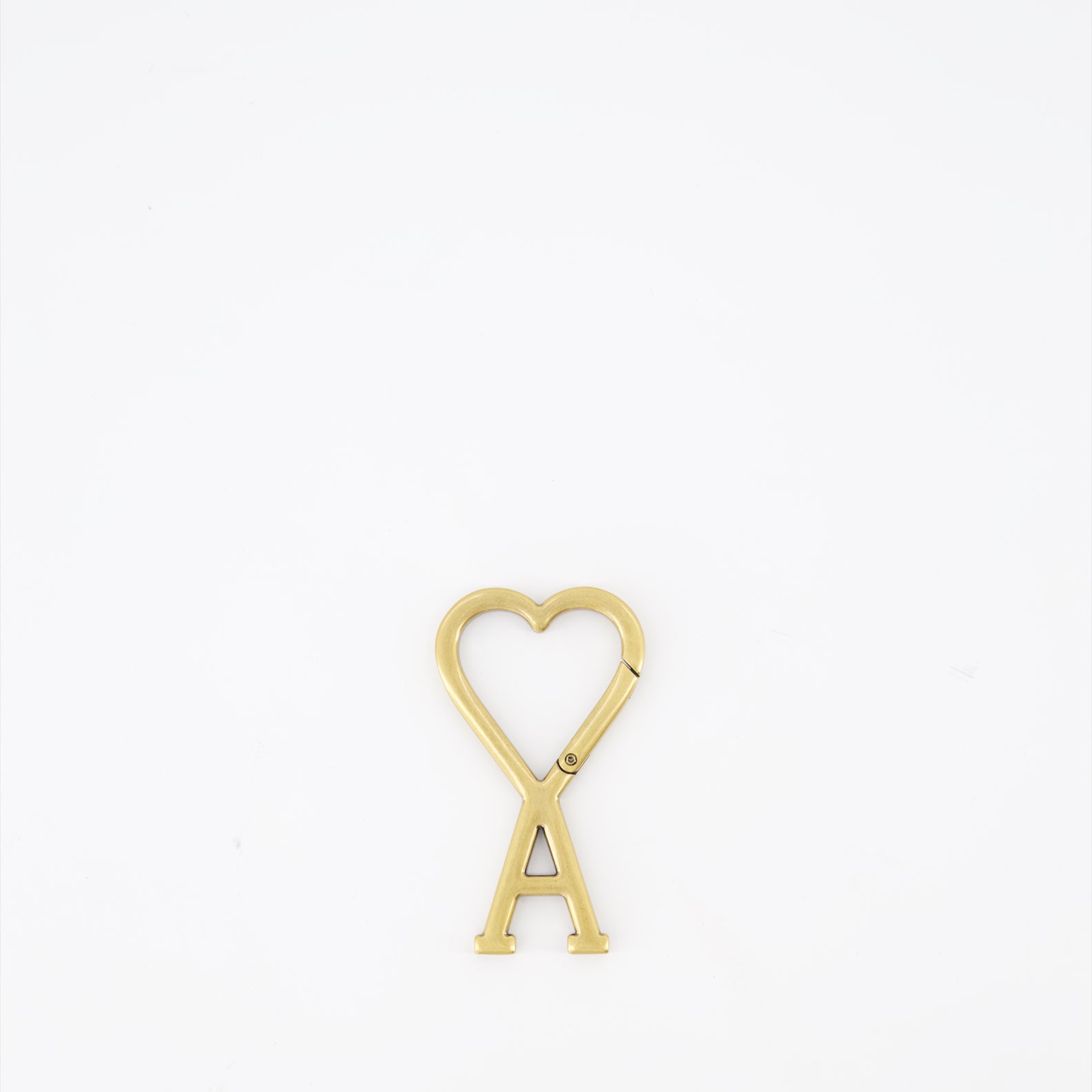 Lifestyle Carabiner key ring Ami PARIS Gold Unisex