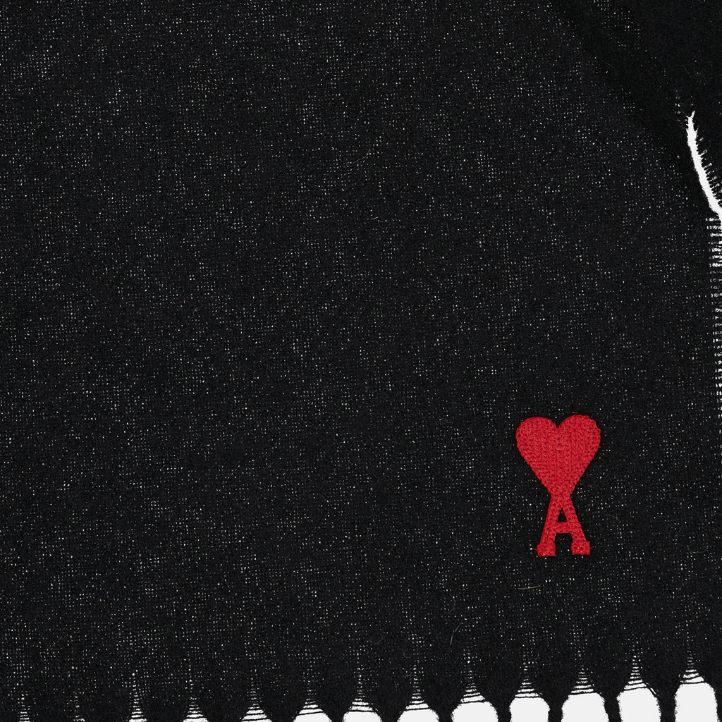 Écharpes, foulards et gants Écharpe Ami de Coeur Ami PARIS Noir Unisexe