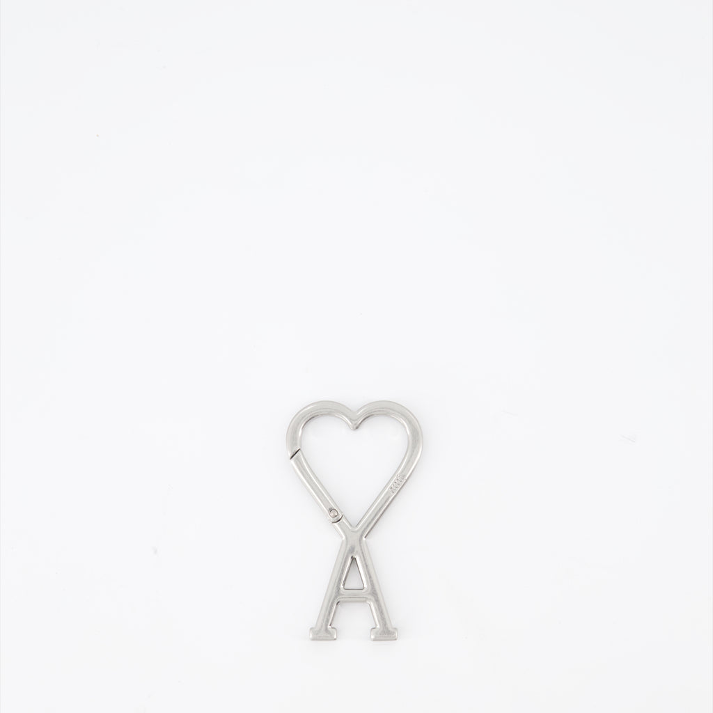 Lifestyle Carabiner key ring Ami PARIS Silver Unisex