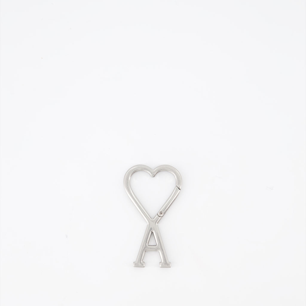 Lifestyle Carabiner key ring Ami PARIS Silver Unisex