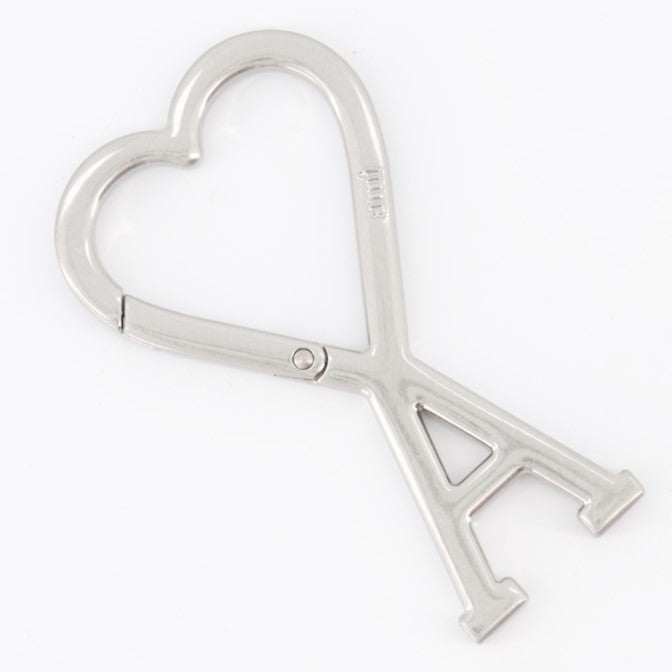 Lifestyle Carabiner key ring Ami PARIS Silver Unisex