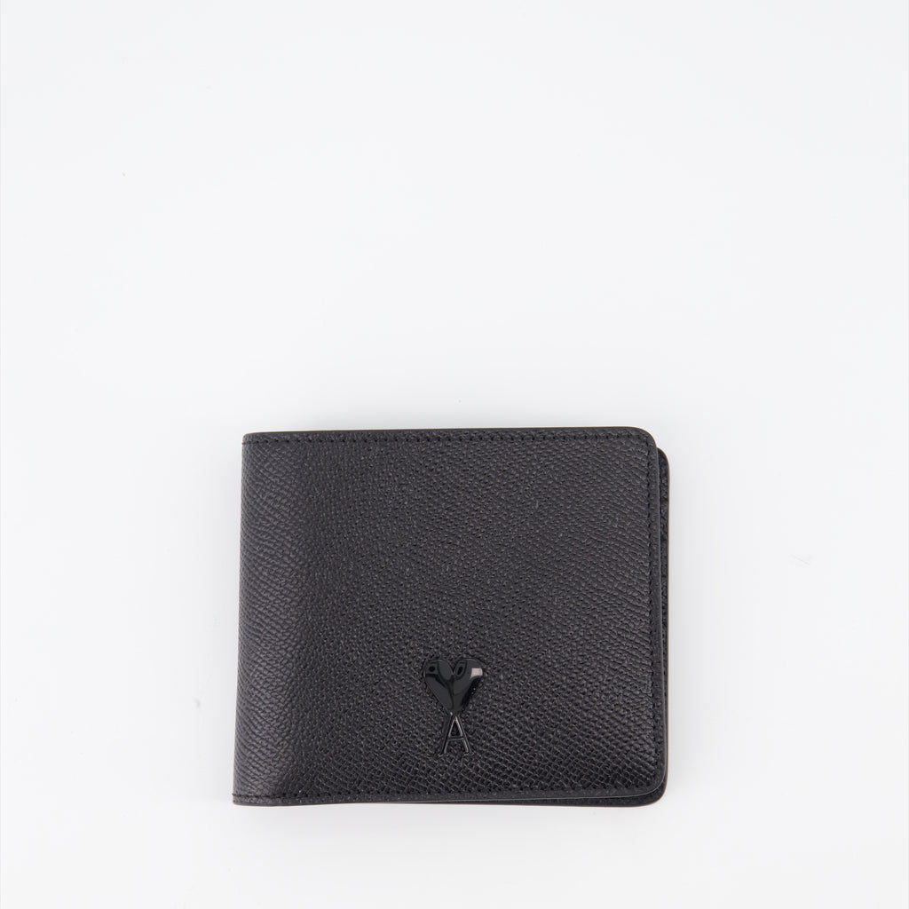 Small leather goods Friend of Heart Wallet Ami PARIS Black Man