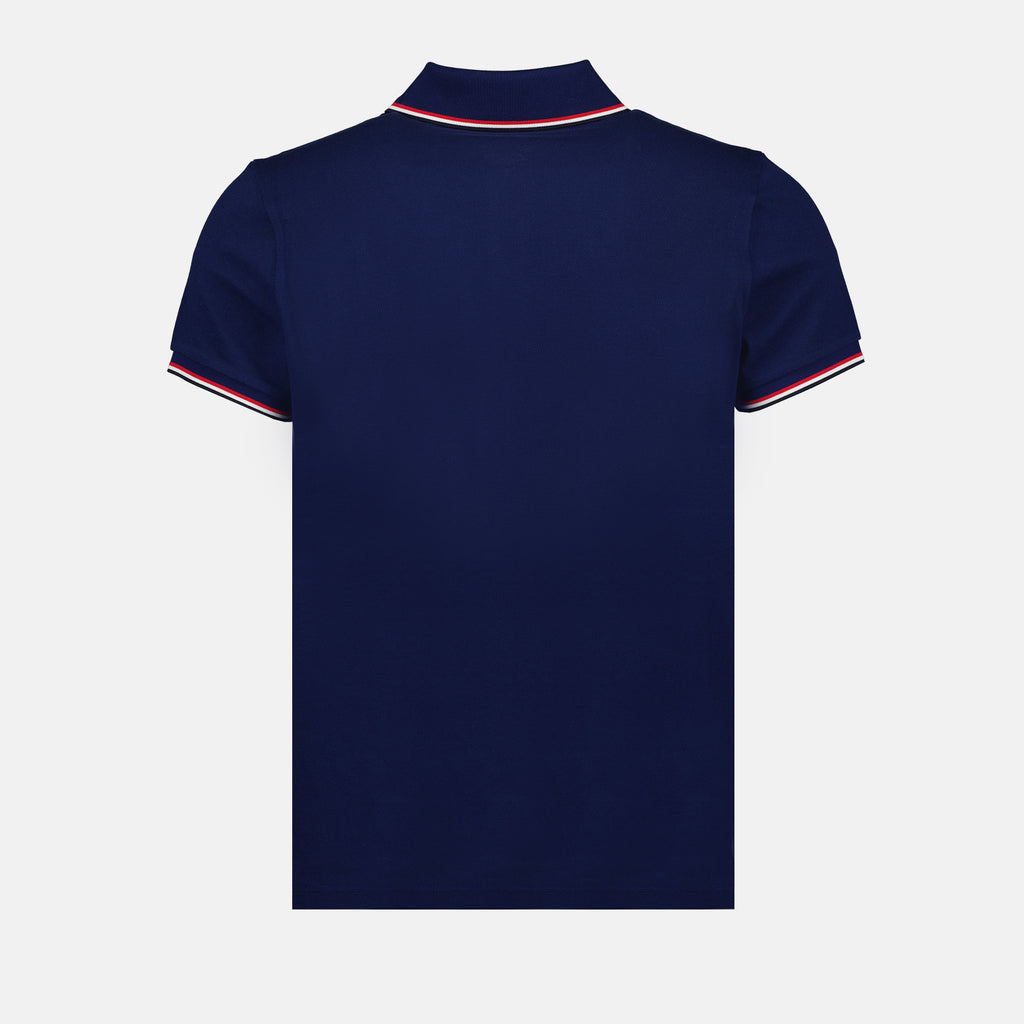 Polos Polo à logo et liseré Moncler Azul Homme