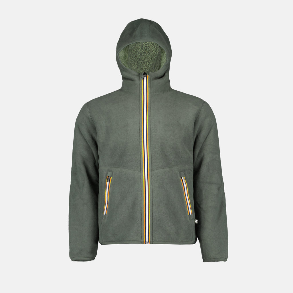 Jaquetas Veste Jacques Sherpa réversible K-Way Verde Homme