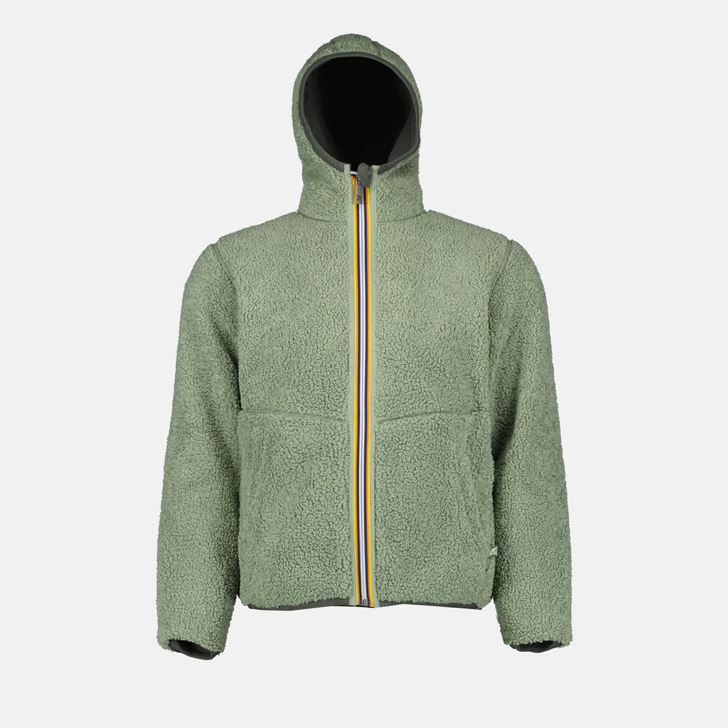 Jaquetas Veste Jacques Sherpa réversible K-Way Verde Homme