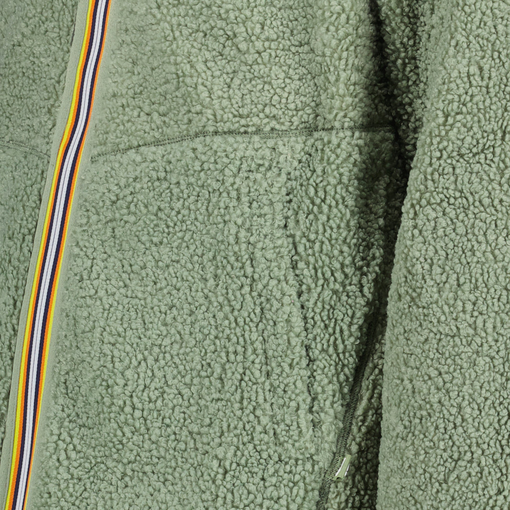 Jaquetas Veste Jacques Sherpa réversible K-Way Verde Homme
