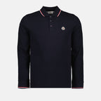 Polos Polo à manches longues Moncler Azul Homme