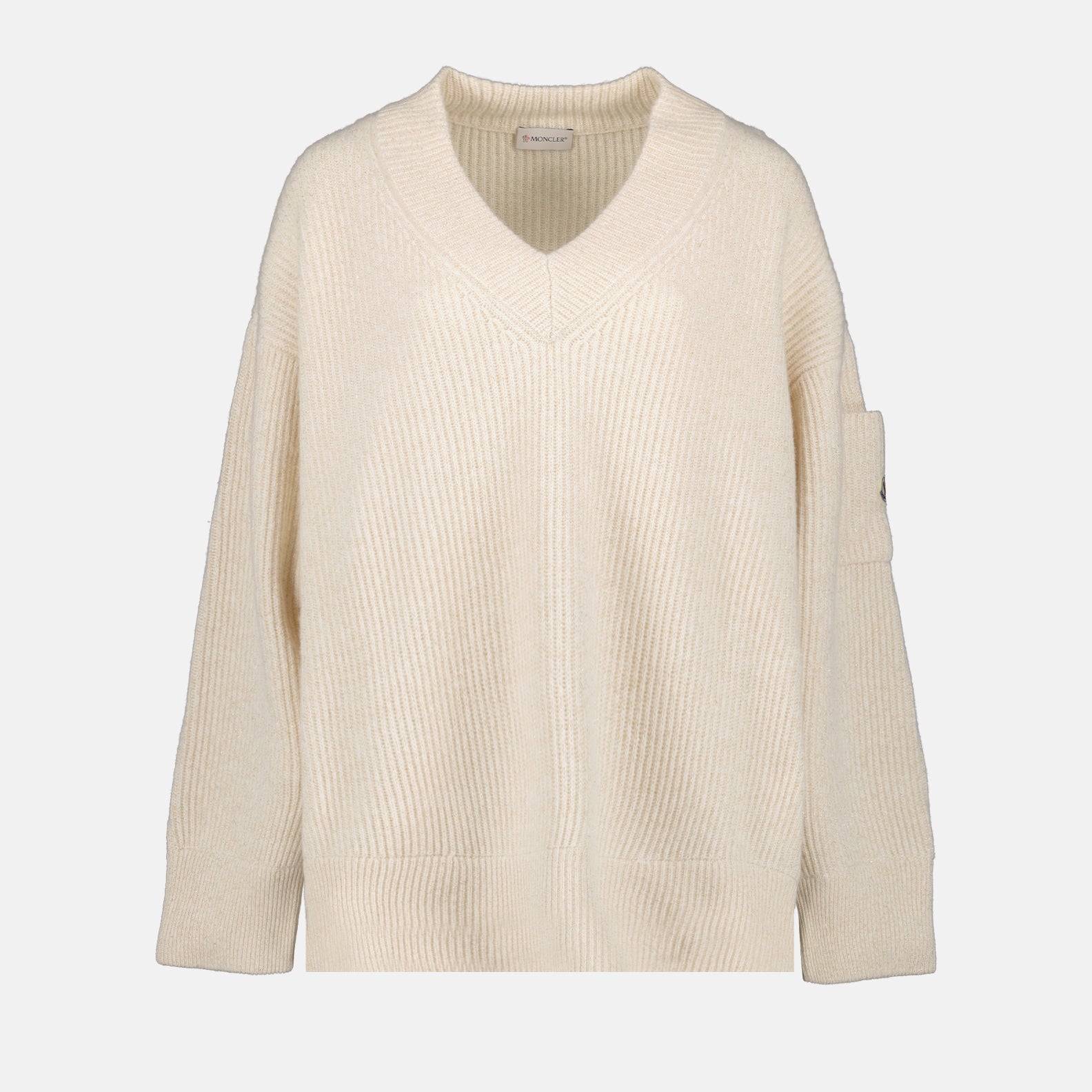 Maglieria Pull côtelé Moncler Beige Femme