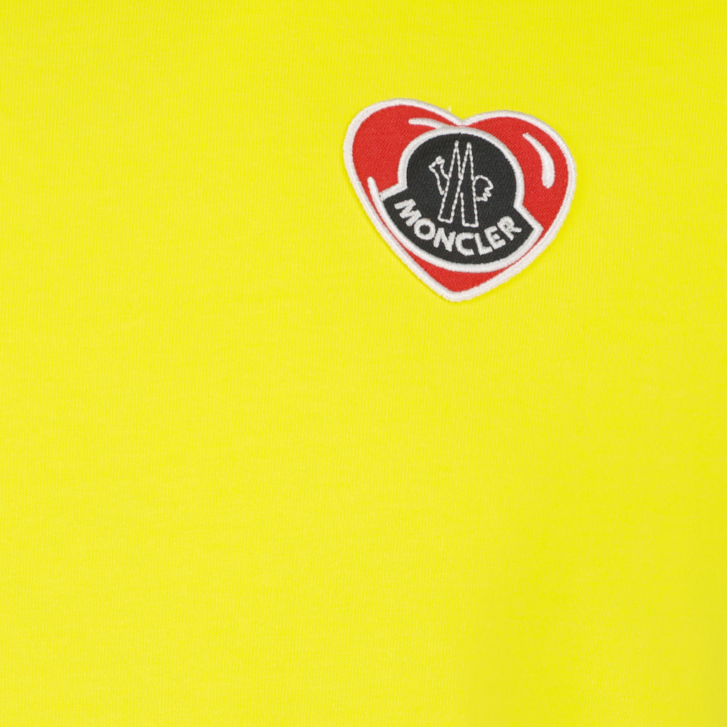 T-Shirts T-shirt à logo coeur Moncler Gelb Homme