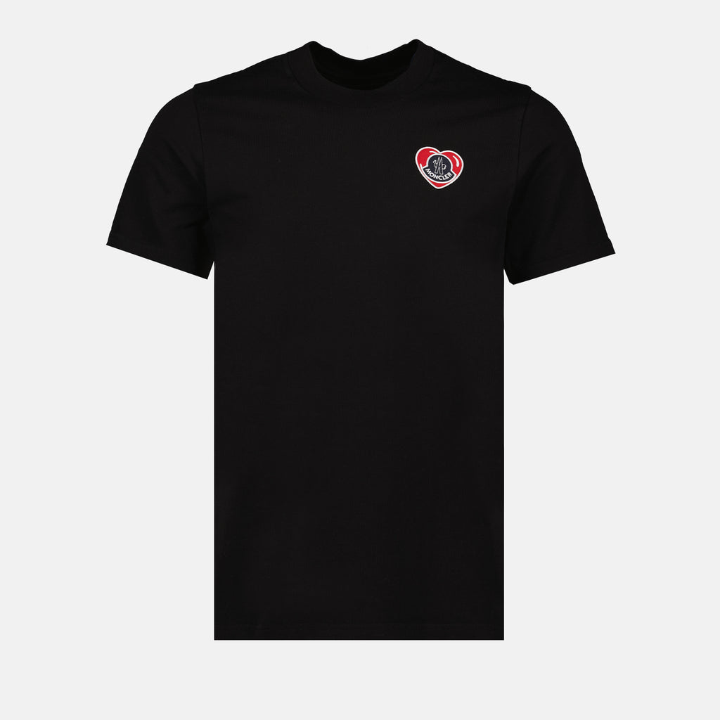T-shirts Heart logo T-shirt Moncler Black Man