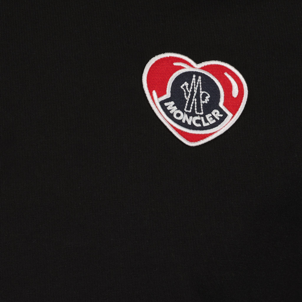 T-shirts Heart logo T-shirt Moncler Black Man