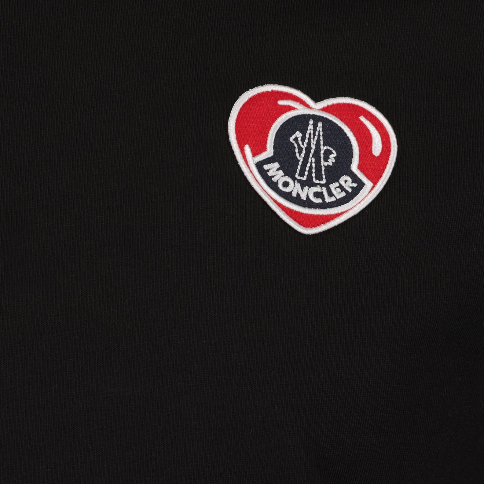 T-shirts Heart logo T-shirt Moncler Black Man
