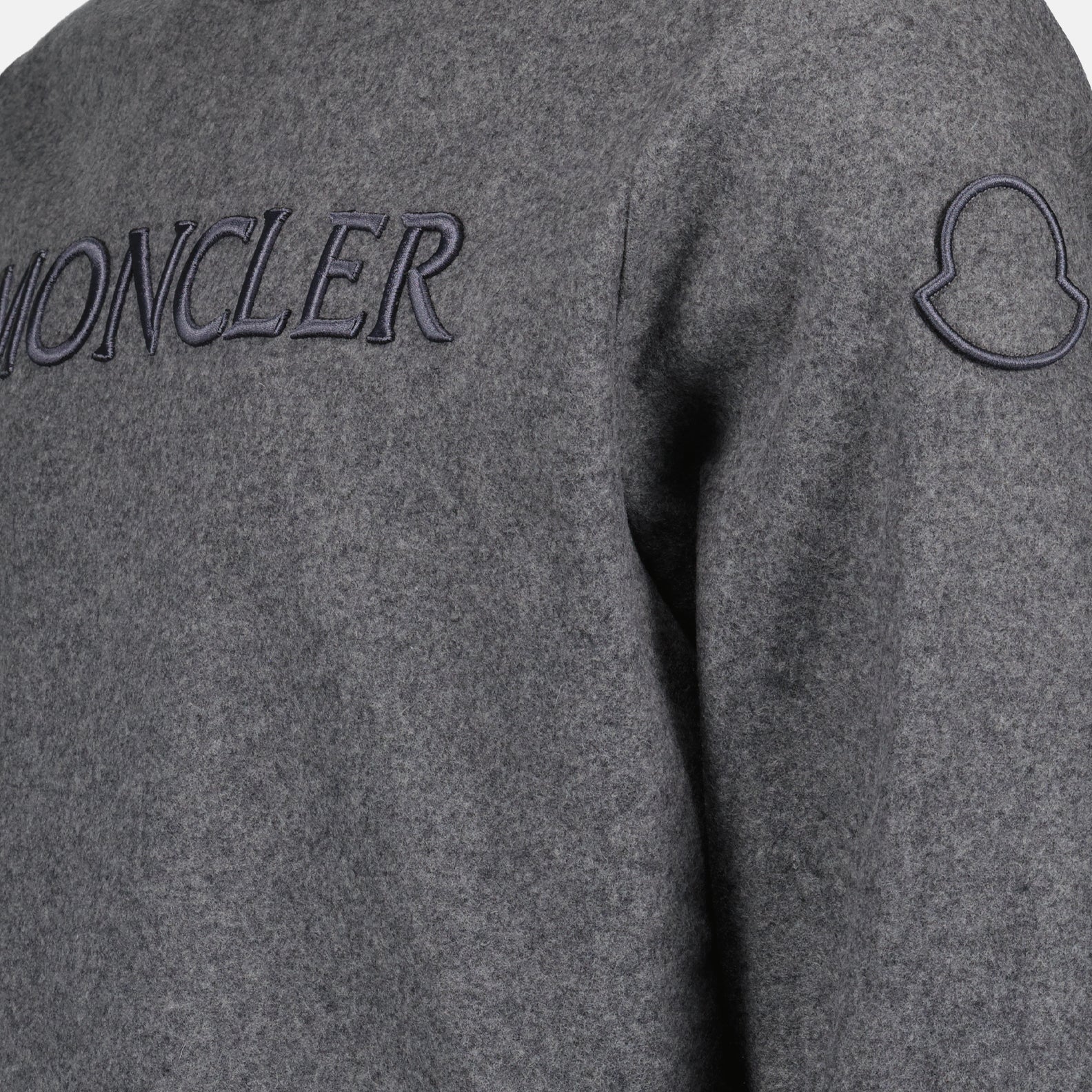 Moletons Sweatshirt à logo Moncler Cinza Homme