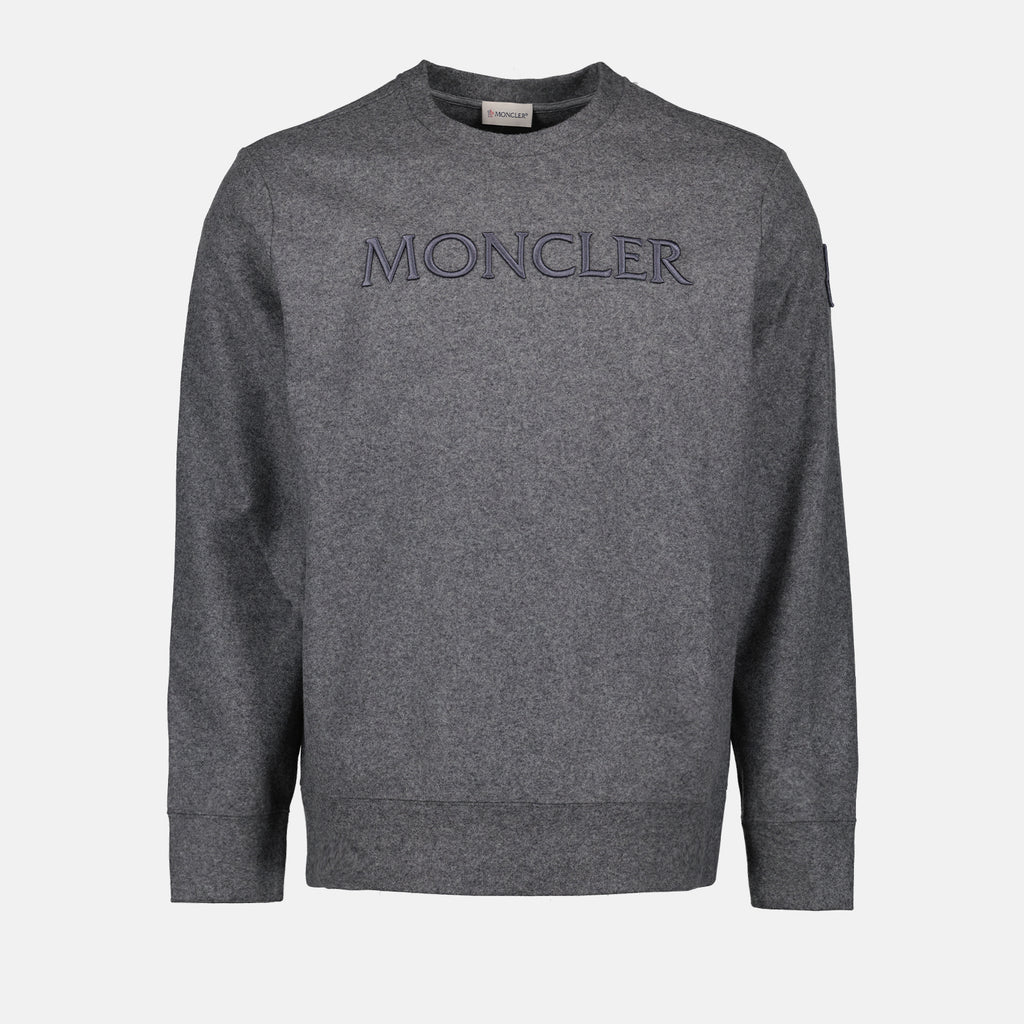 Moletons Sweatshirt à logo Moncler Cinza Homme
