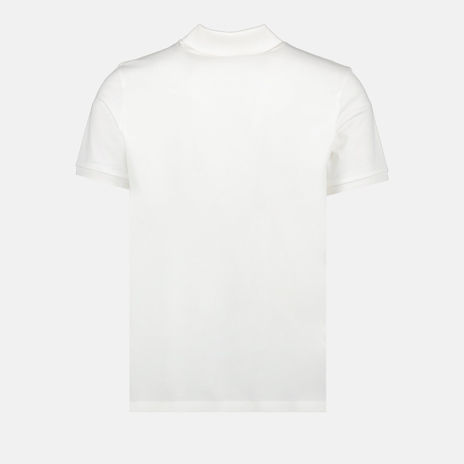Polos Polo à logo en cuir Moncler Blanco Homme