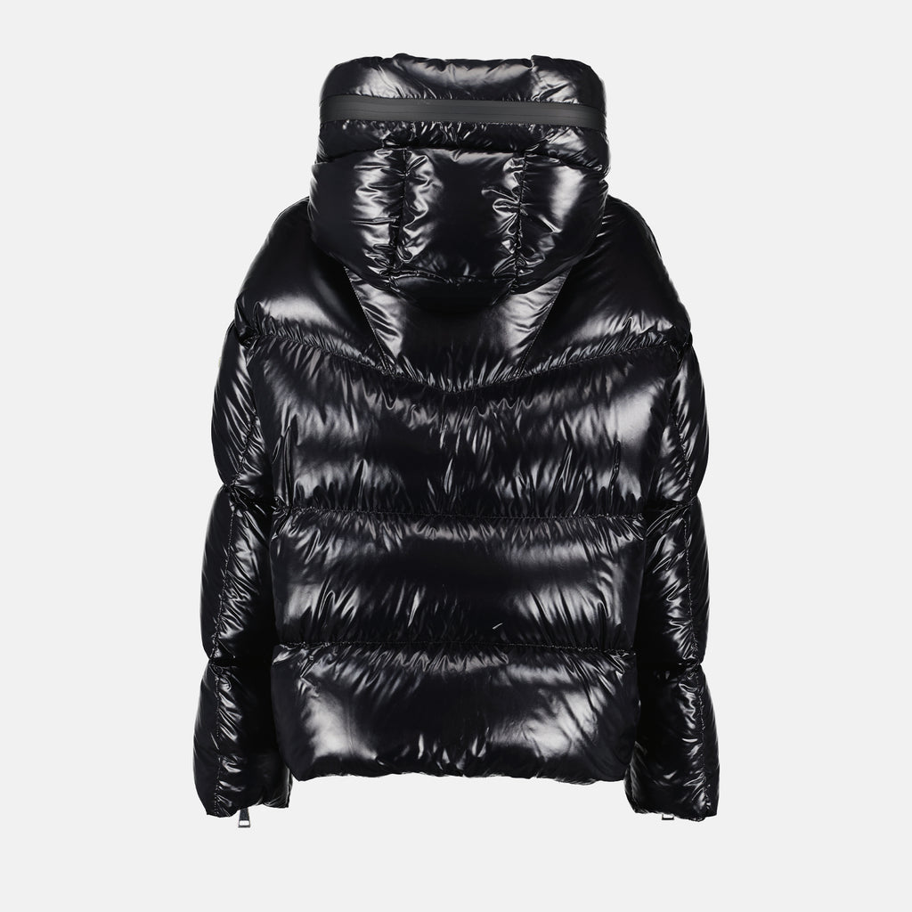Manteaux Doudoune Huppe Moncler Noir Femme