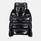Manteaux Doudoune Huppe Moncler Noir Femme