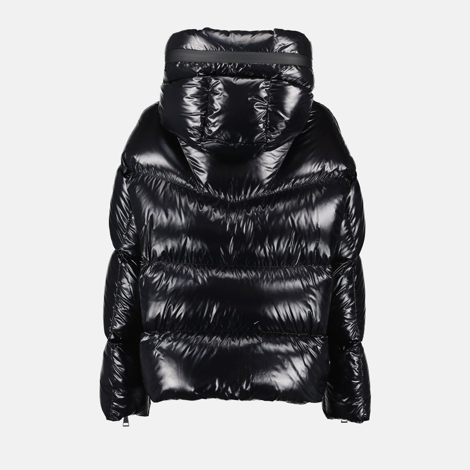 Manteaux Doudoune Huppe Moncler Noir Femme