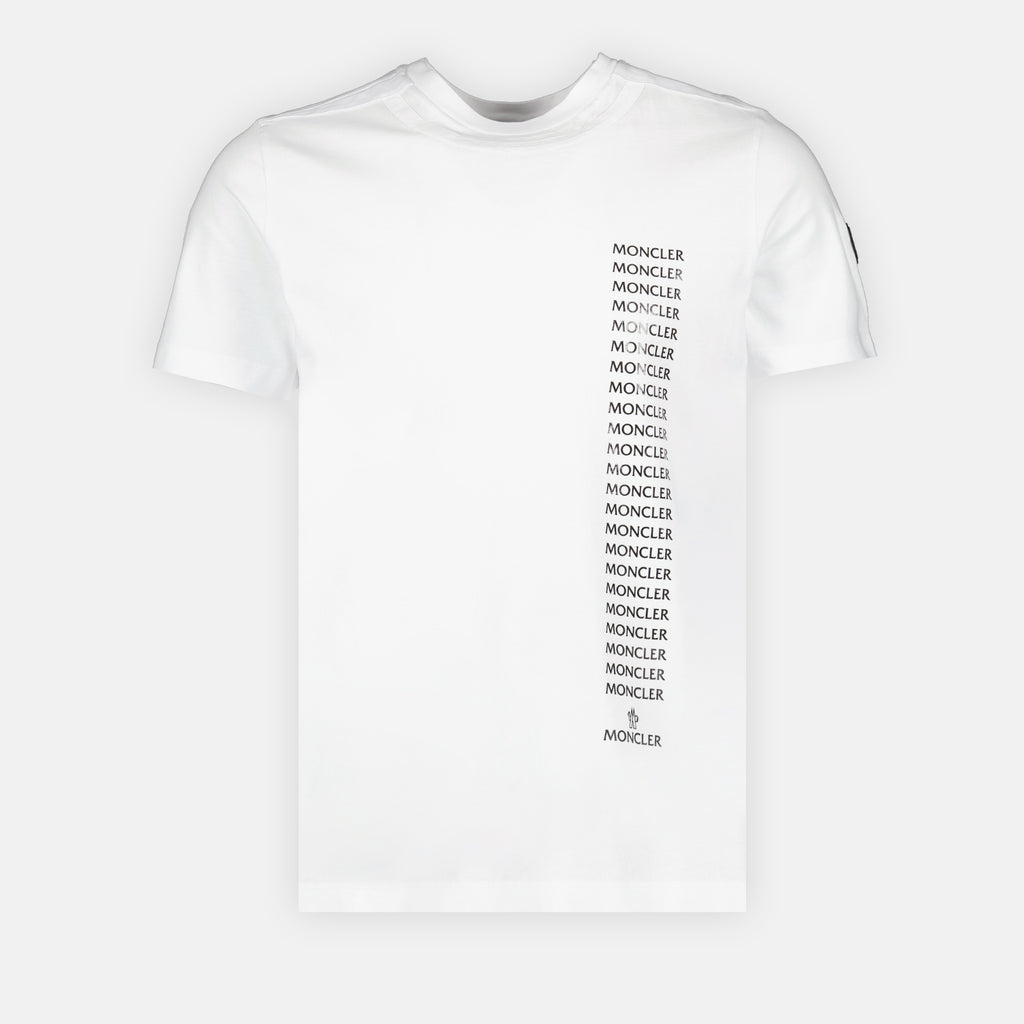 T-shirt T-shirt à logo Moncler Bianco Homme