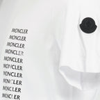 T-shirt T-shirt à logo Moncler Bianco Homme