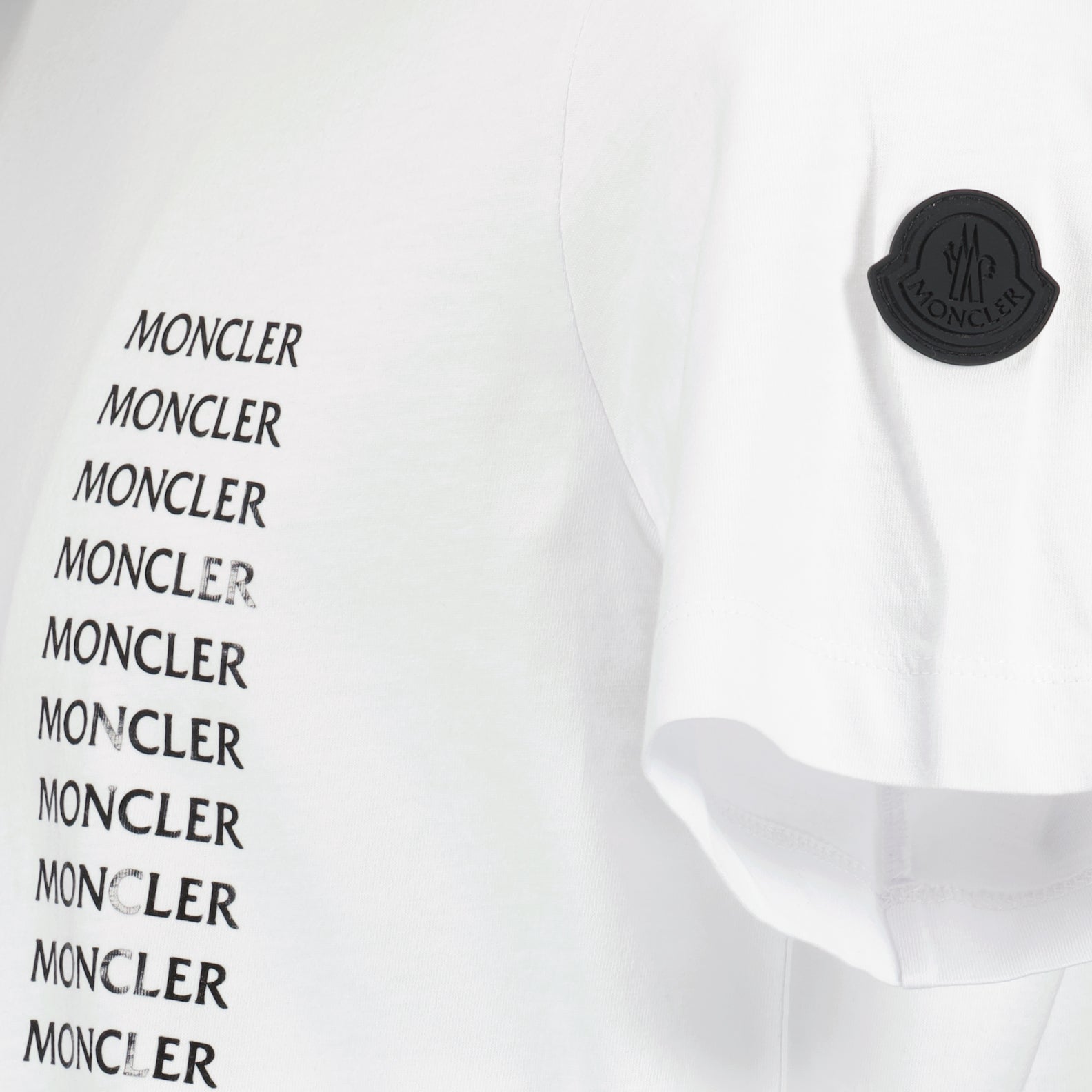 T-shirt T-shirt à logo Moncler Bianco Homme