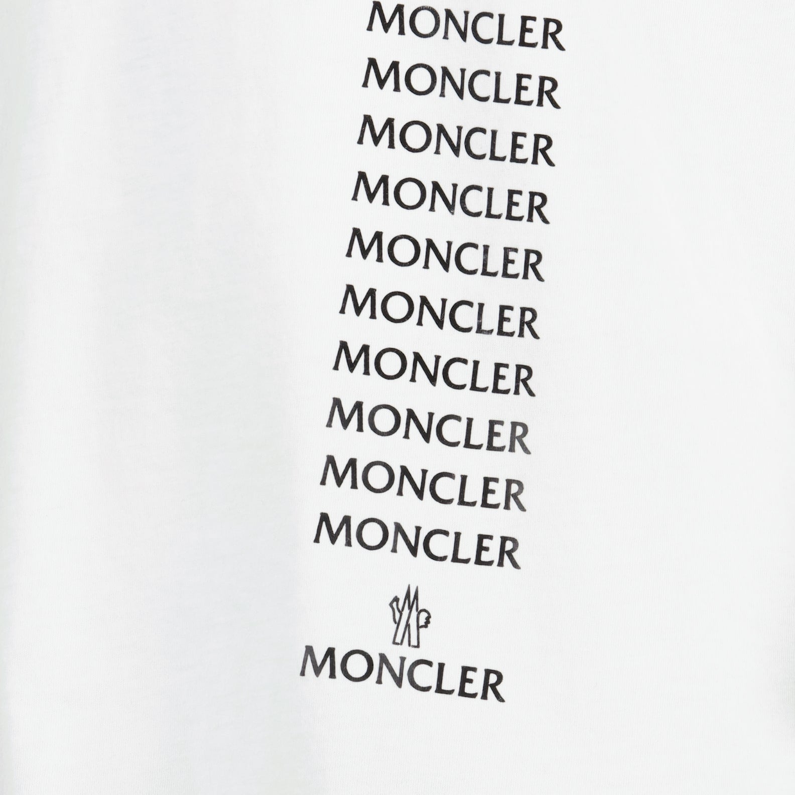 T-shirt T-shirt à logo Moncler Bianco Homme