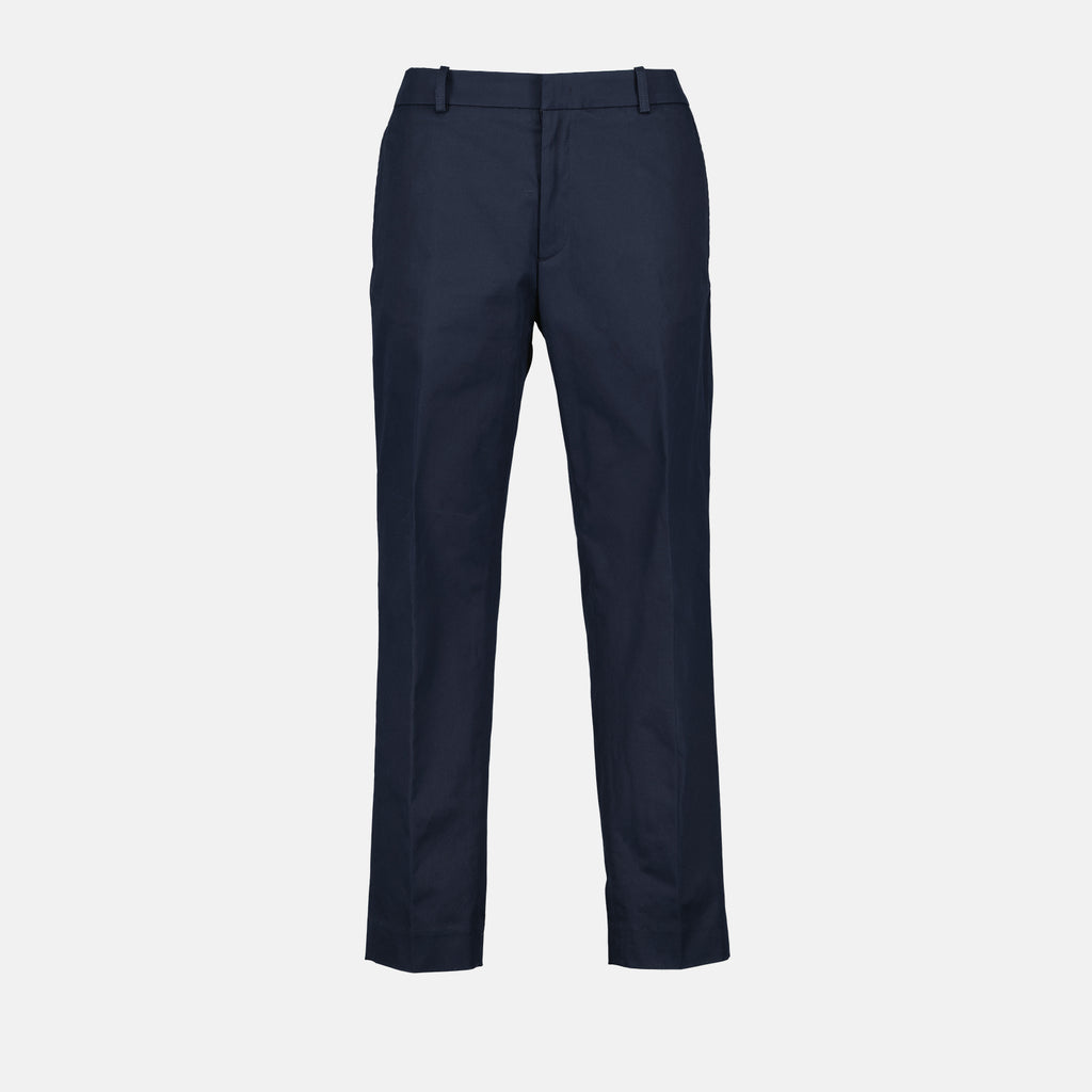 Pants Chino Pants Moncler Blue Man