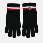 Écharpes, foulards et gants Gants à logo Moncler Noir Homme