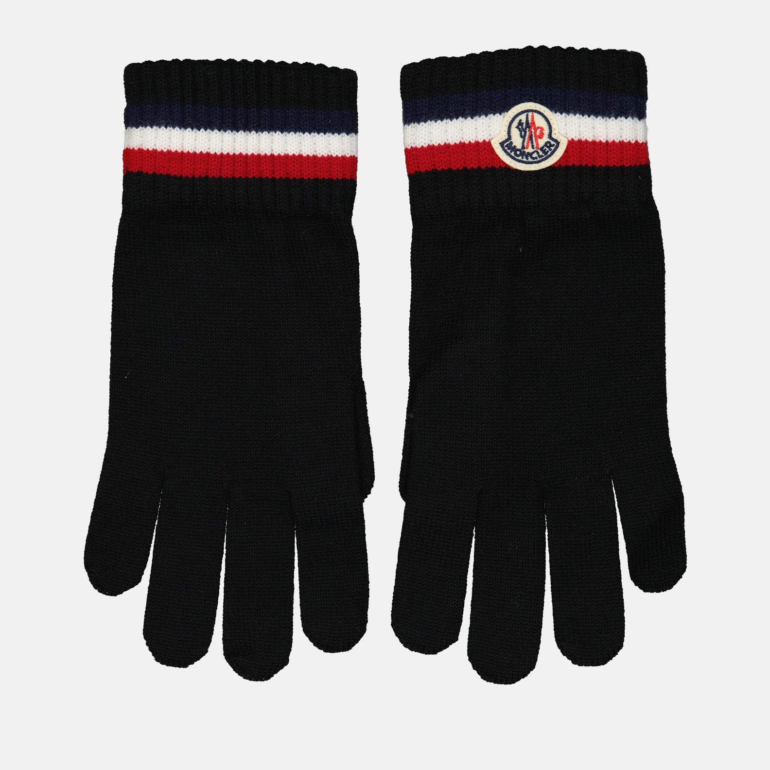 Écharpes, foulards et gants Gants à logo Moncler Noir Homme