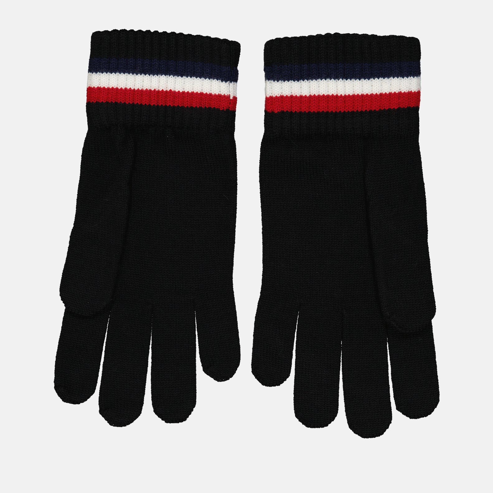 Écharpes, foulards et gants Gants à logo Moncler Noir Homme