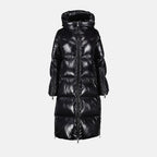 Manteaux Doudoune Huppelong Moncler Noir Femme