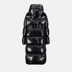 Manteaux Doudoune Huppelong Moncler Noir Femme