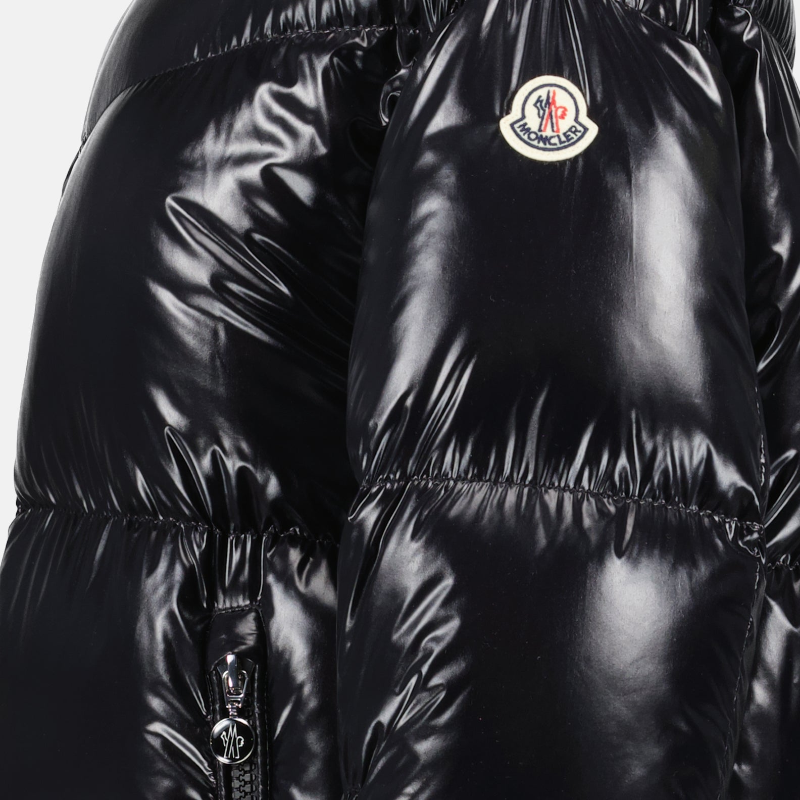 Manteaux Doudoune Huppelong Moncler Noir Femme
