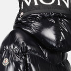 Manteaux Doudoune Huppelong Moncler Noir Femme