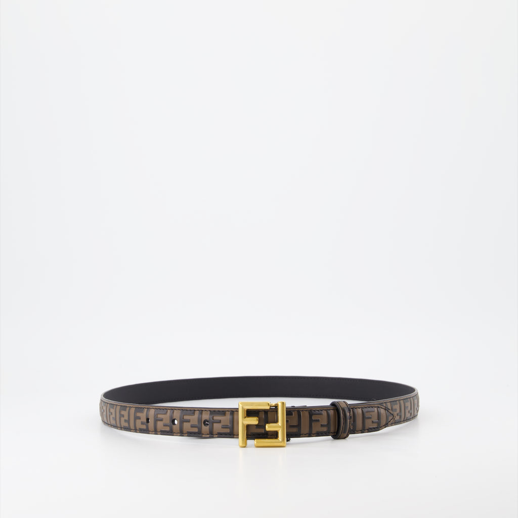 Cintos Ceinture FF Fendi Marrom Femme