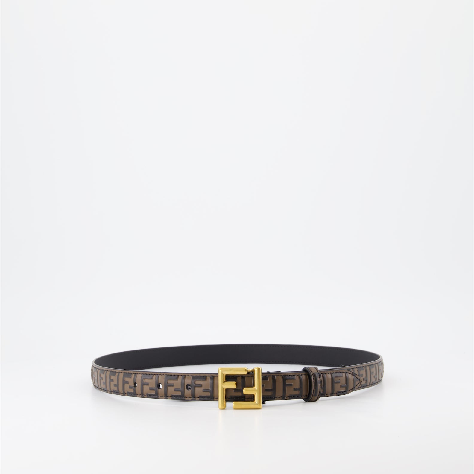 Cintos Ceinture FF Fendi Marrom Femme