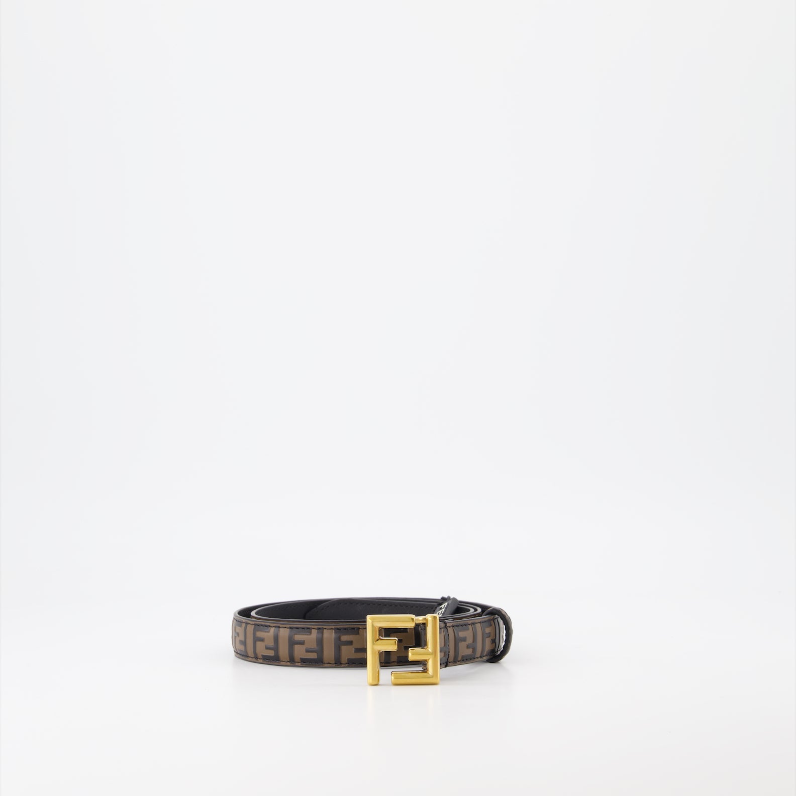 Cintos Ceinture FF Fendi Marrom Femme