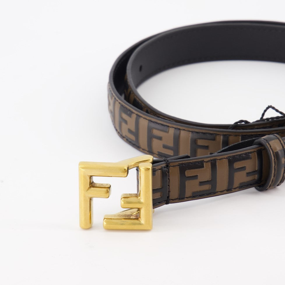 Cintos Ceinture FF Fendi Marrom Femme