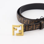 Cintos Ceinture FF Fendi Marrom Femme
