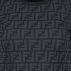 Camisetas T-shirt FF Fendi Gris Femme