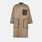 Abrigos Parka Reversible Fendi Beige Homme