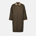 Abrigos Parka Reversible Fendi Beige Homme