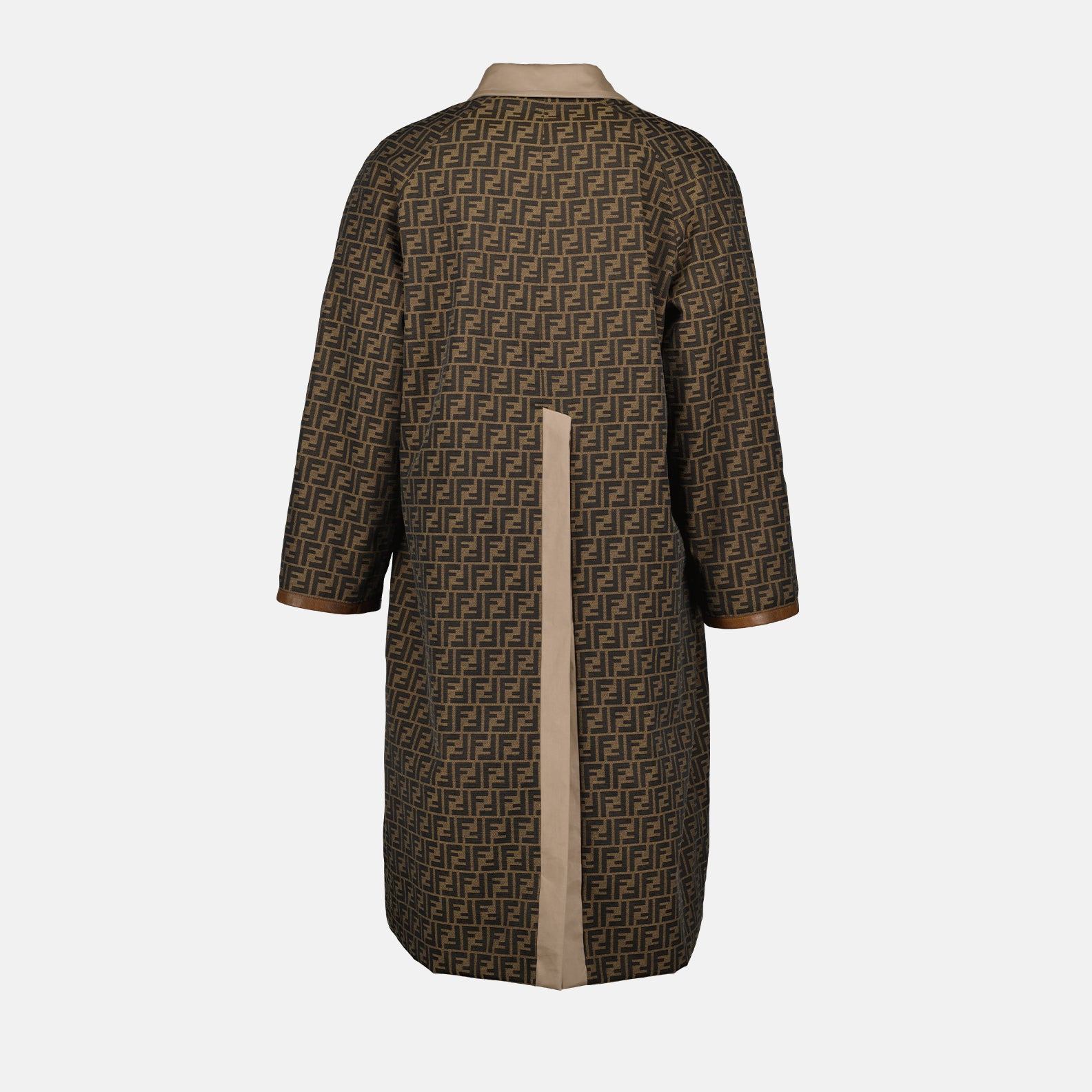 Coats Reversible Parka Fendi Beige Man