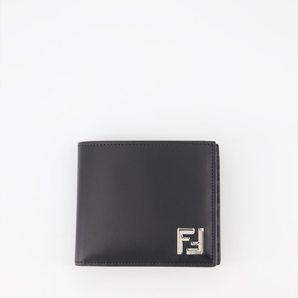 Pequenos artigos de couro Portefeuille FF Squared Fendi Preto Homme